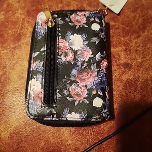 Floral Zipper Wallet For Women